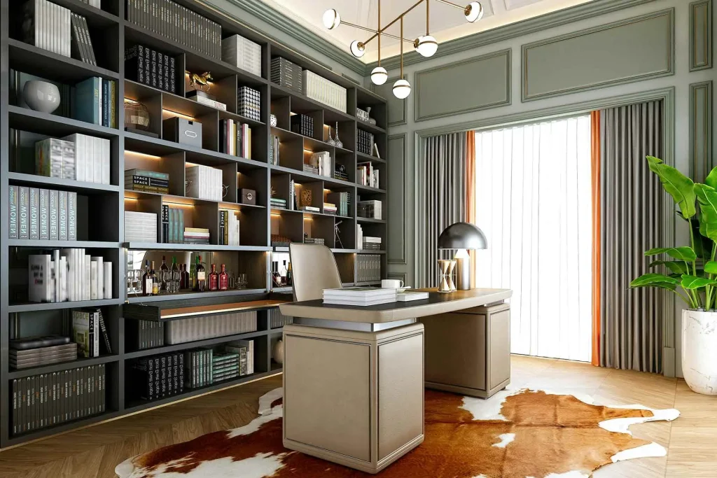 A modern office interior | Image for the Brisbane Luxury Home Builders page.